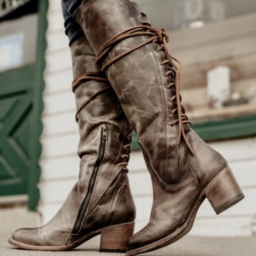 Freebird COSMO Tall Boots in Gray size 6